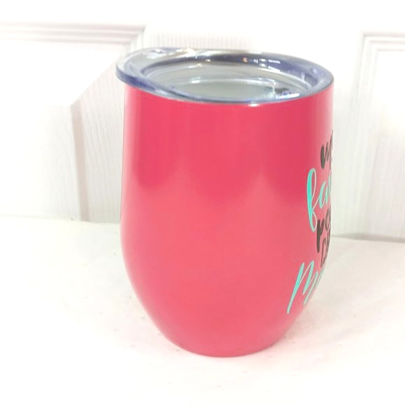 Mom 13 Oz Travel Mug Cup NWOT Stainless Steel Pink Gift - Picture 9 of 15